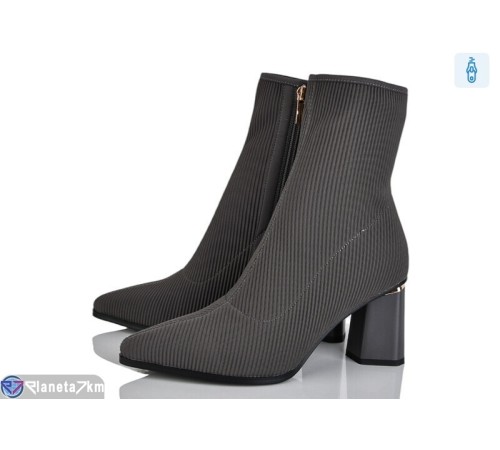 Черевики жіночі на весну/осінь (6 пар р.35-40) сірий  "MARADONA"