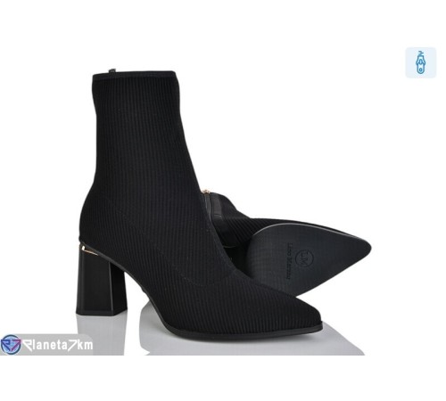 Черевики жіночі на весну/осінь (6 пар р.35-40) чорний  "MARADONA"