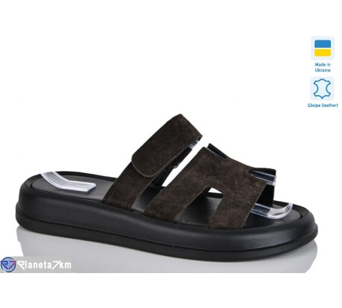 Шлепки жіночі на літо (6 пар р.36-40) коричневий  "LIKA"