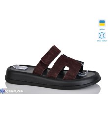 Шлепки жіночі на літо (6 пар р.36-40) бордовий  "LIKA"