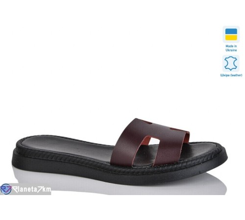 Шлепки жіночі на літо (6 пар р.36-40) бордовий  "LIKA"