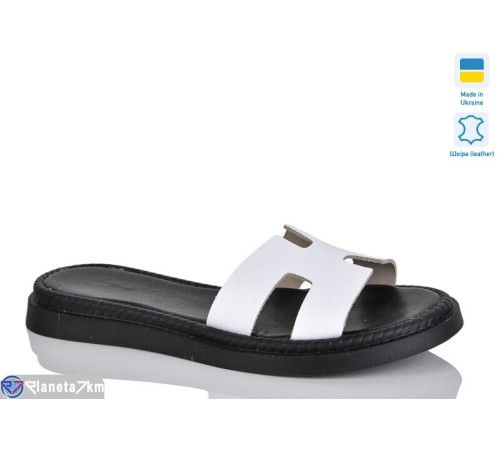 Шлепки жіночі на літо (6 пар р.37-41) білий  "LIKA"