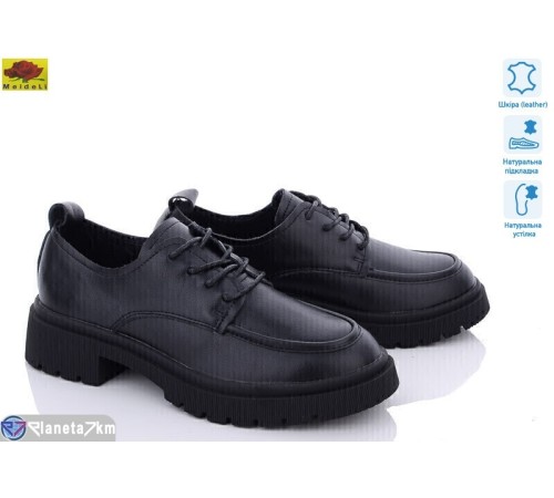 Туфлі жіночі на весну/осінь (6 пар р.36-40) чорний  "Mei De Li"
