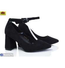 Дитячі туфлі на весну/осінь (6 пар р.33-38) чорний  "Mei De Li"