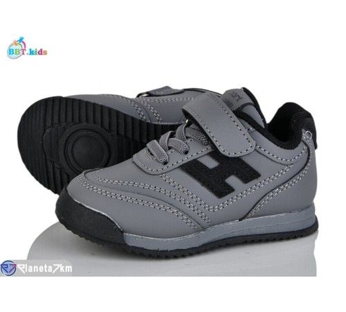 Дитячі кросівки на весну/осінь (8 пар р.21-26) сірий  "BBT"