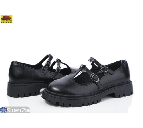 Туфлі жіночі на весну/осінь (8 пар р.36-40) чорний  "Mei De Li"