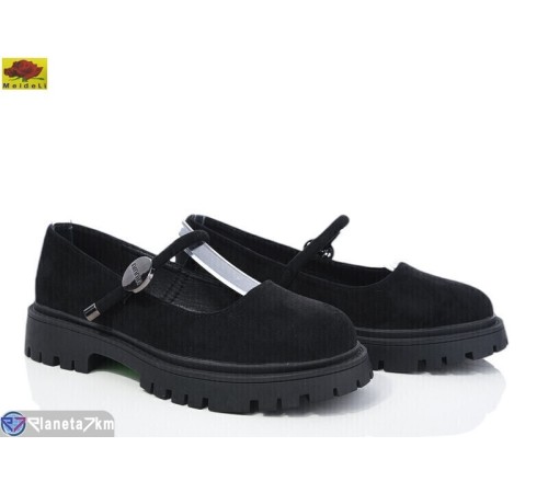 Туфлі жіночі на весну/осінь (8 пар р.36-40) чорний  "Mei De Li"