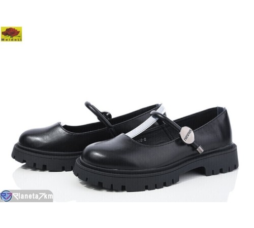 Туфлі жіночі на весну/осінь (8 пар р.36-40) чорний  "Mei De Li"