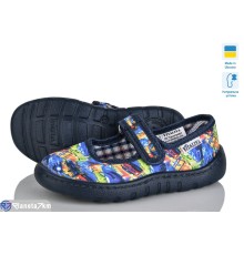 Тапки дитячі на весну/осінь (6 пар р.23-27) синій  "LUXORIS"