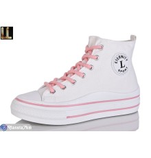 Кеди жіночі на весну/осінь (8 пар р.37-41) білий  "Lilin"