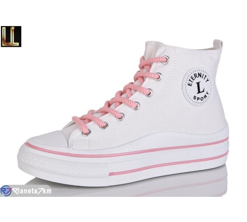 Кеди жіночі на весну/осінь (8 пар р.37-41) білий  "Lilin"