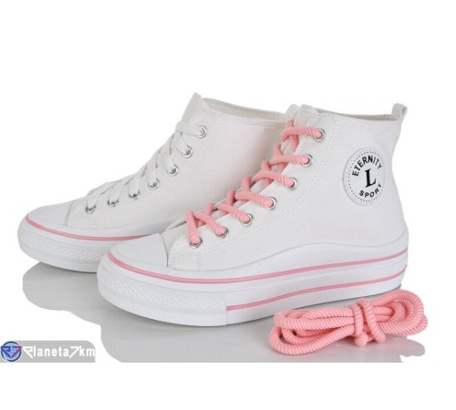 Кеди жіночі на весну/осінь (8 пар р.37-41) білий  "Lilin"