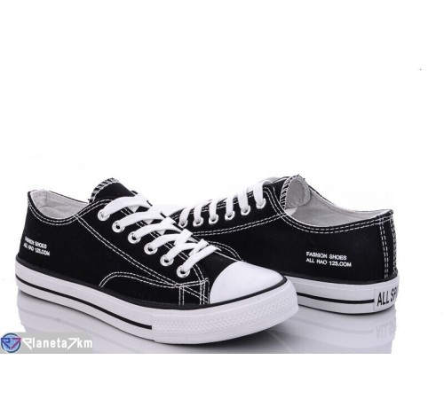 Кеди жіночі на весну/осінь (8 пар р.36-41) чорний  "LAIFA"