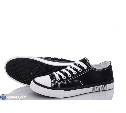 Кеди жіночі на весну/осінь (8 пар р.36-41) чорний  "LAIFA"