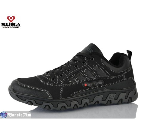 Кросівки чоловічі на весну/осінь (8 пар р.41-46) чорний  "SUBA"