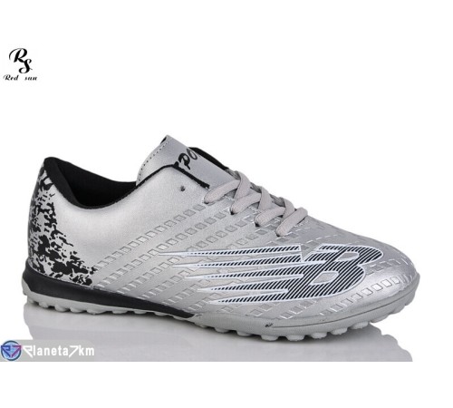 Футбольне взуття дитяче на весну/осінь (8 пар р.36-41) срібний  "Red Sun"