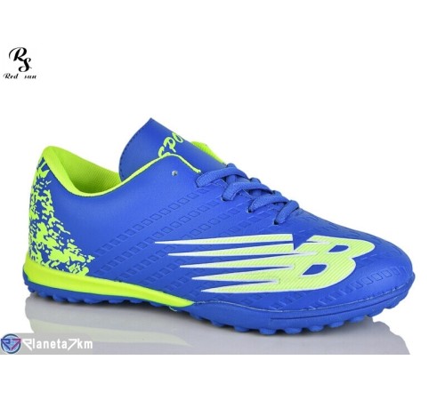 Футбольне взуття дитяче на весну/осінь (8 пар р.36-41) синій  "Red Sun"