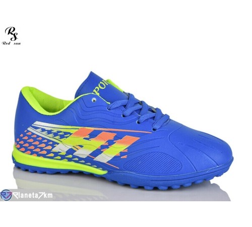 Футбольне взуття дитяче на весну/осінь (8 пар р.36-41) синій  "Red Sun"