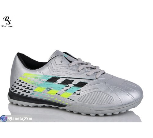 Футбольне взуття дитяче на весну/осінь (8 пар р.36-41) срібний  "Red Sun"