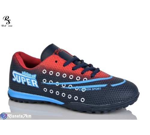 Футбольне взуття дитяче на весну/осінь (8 пар р.36-41) синій  "Red Sun"