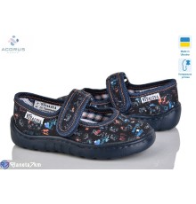 Тапки дитячі на весну/осінь (6 пар р.28-31) чорний  "Acorus"