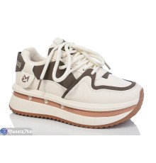 Кросівки жіночі на весну/осінь (8 пар р.36-41) бежевий  "LAIFA"