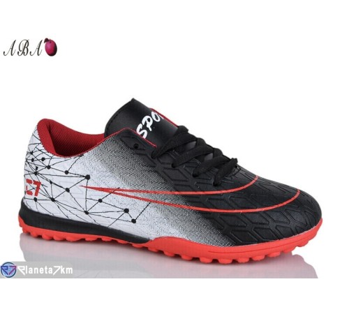 Футбольне взуття дитяче на весну/осінь (8 пар р.33-38) чорний  "Aba"