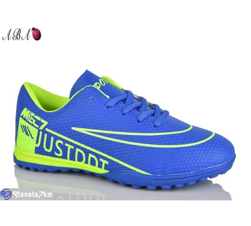 Футбольне взуття дитяче на весну/осінь (8 пар р.36-41) синій  "Aba"