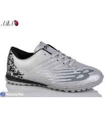 Футбольне взуття дитяче на весну/осінь (8 пар р.36-41) срібний  "Aba"