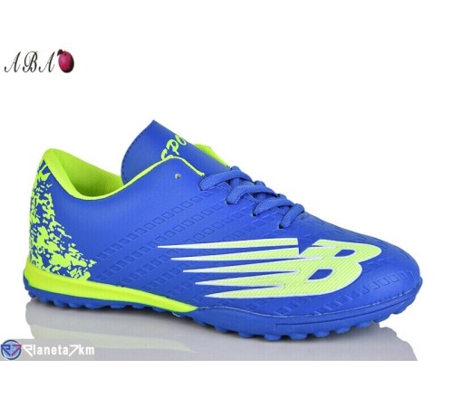 Футбольне взуття дитяче на весну/осінь (8 пар р.36-41) синій  "Aba"