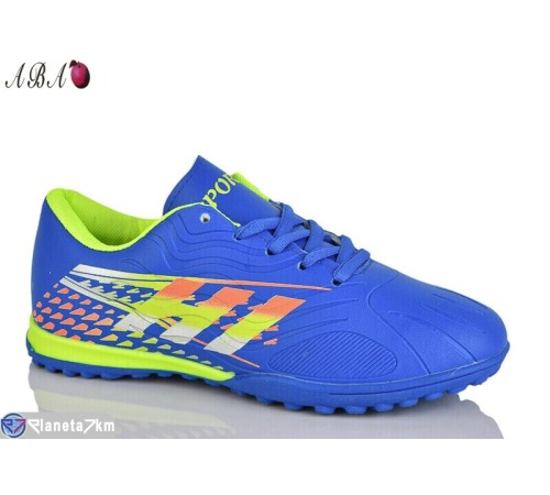 Футбольне взуття дитяче на весну/осінь (8 пар р.36-41) синій  "Aba"