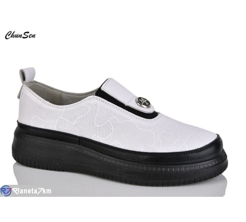 Туфлі жіночі на весну/осінь (8 пар р.36-41) білий  "Chunsen"