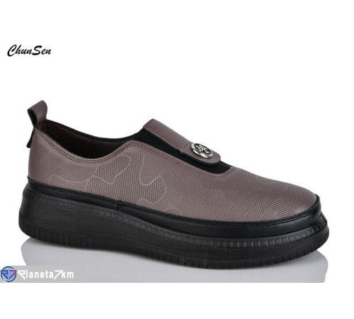 Туфлі жіночі на весну/осінь (8 пар р.36-41) коричневий  "Chunsen"