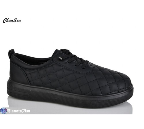 Туфлі жіночі на весну/осінь (8 пар р.36-41) чорний  "Chunsen"