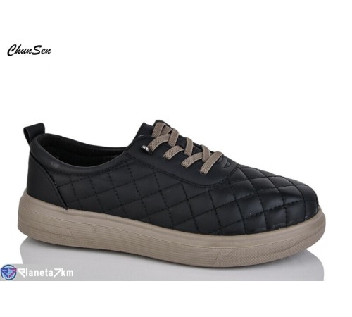 Туфлі жіночі на весну/осінь (8 пар р.36-41) чорний  "Chunsen"