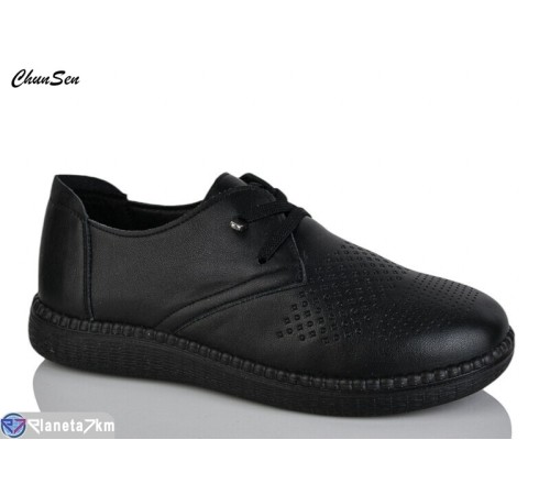 Туфлі жіночі на весну/осінь (8 пар р.36-41) чорний  "Chunsen"