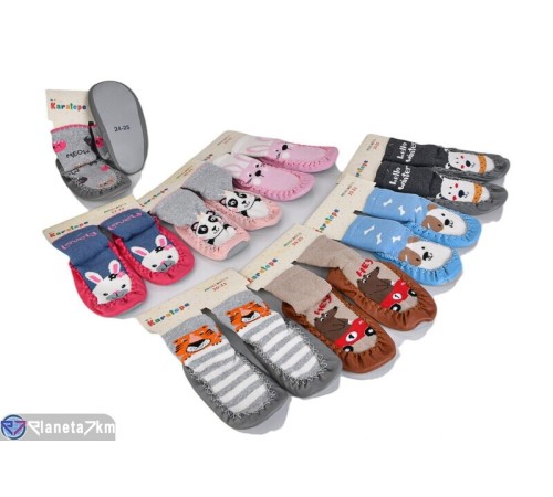 Пінетки дитячі на весну/осінь (12 пар р.20-25) мікс  "LUXORIS"