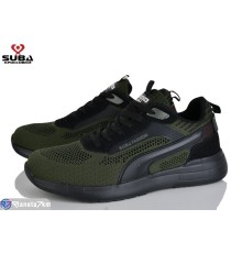 Кросівки чоловічі на весну/осінь (8 пар р.41-46) зелений  "SUBA"