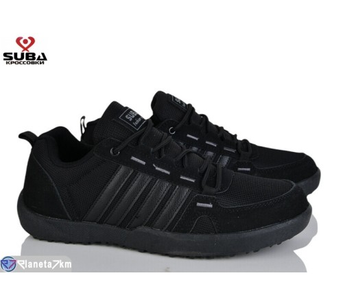 Кросівки чоловічі на весну/осінь (8 пар р.41-46) чорний  "SUBA"