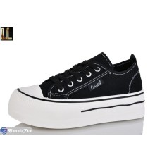 Кеди жіночі на весну/осінь (8 пар р.37-41) чорний  "Lilin"