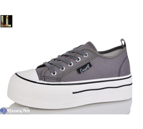 Кеди жіночі на весну/осінь (8 пар р.37-41) сірий  "Lilin"