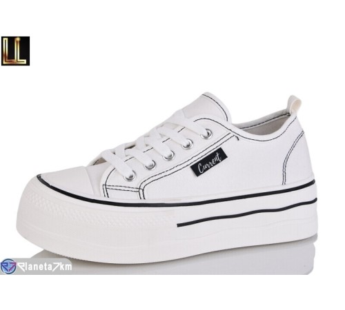 Кеди жіночі на весну/осінь (8 пар р.37-41) білий  "Lilin"