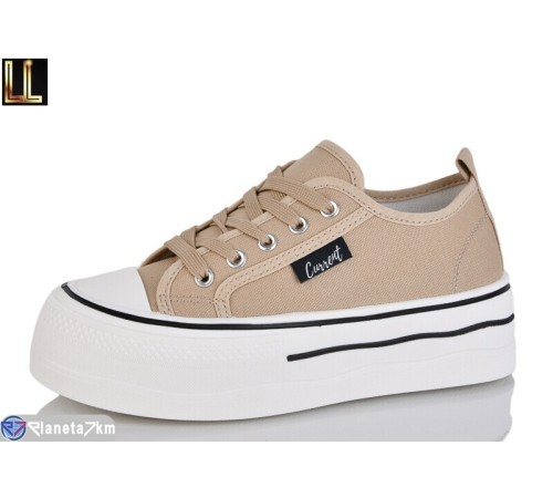 Кеди жіночі на весну/осінь (8 пар р.37-41) коричневий  "Lilin"