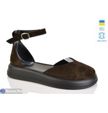 Туфлі жіночі на літо (6 пар р.36-40) коричневий  "LIKA"