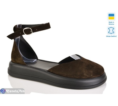 Туфлі жіночі на літо (6 пар р.36-40) коричневий  "LIKA"
