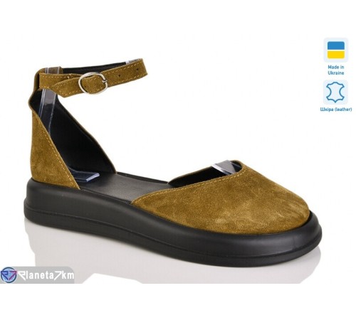 Туфлі жіночі на літо (6 пар р.36-40) коричневий  "LIKA"