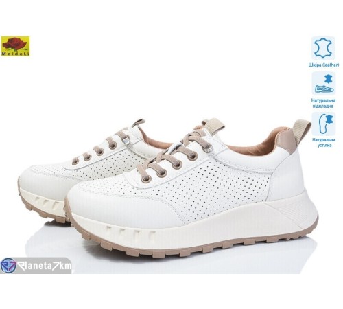 Кросівки жіночі на весну/осінь (8 пар р.36-40) бежевий  "Mei De Li"