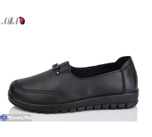 Туфлі жіночі на весну/осінь (8 пар р.38-43) чорний  "Aba"