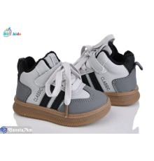 Дитячі кросівки на весну/осінь (8 пар р.21-26) сірий  "BBT"