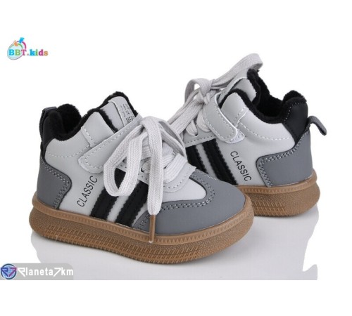 Дитячі кросівки на весну/осінь (8 пар р.21-26) сірий  "BBT"